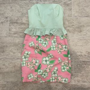 Lilly Pulitzer strapless dress